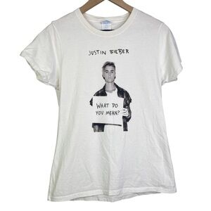 Port & Company Fan Favorite Justin Bieber What Do You Mean? T-shirt